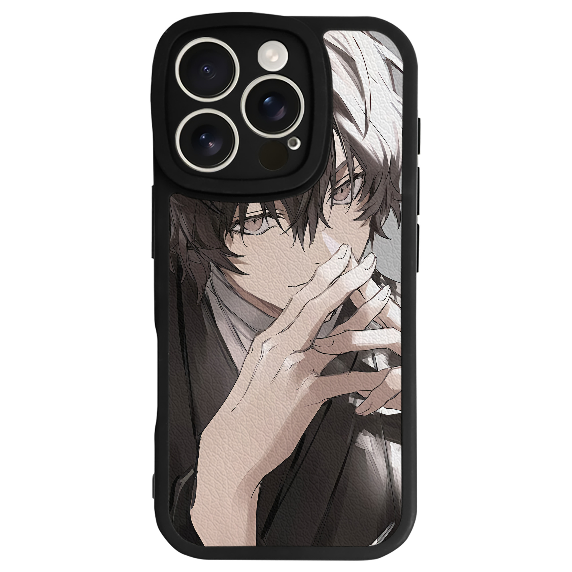 （画像用） 文豪ストレイドッグス Bungo Stray Dogs 【iPhone 16シリーズ対応】シリコンスマホケース（レザー調） 材質：シリコン